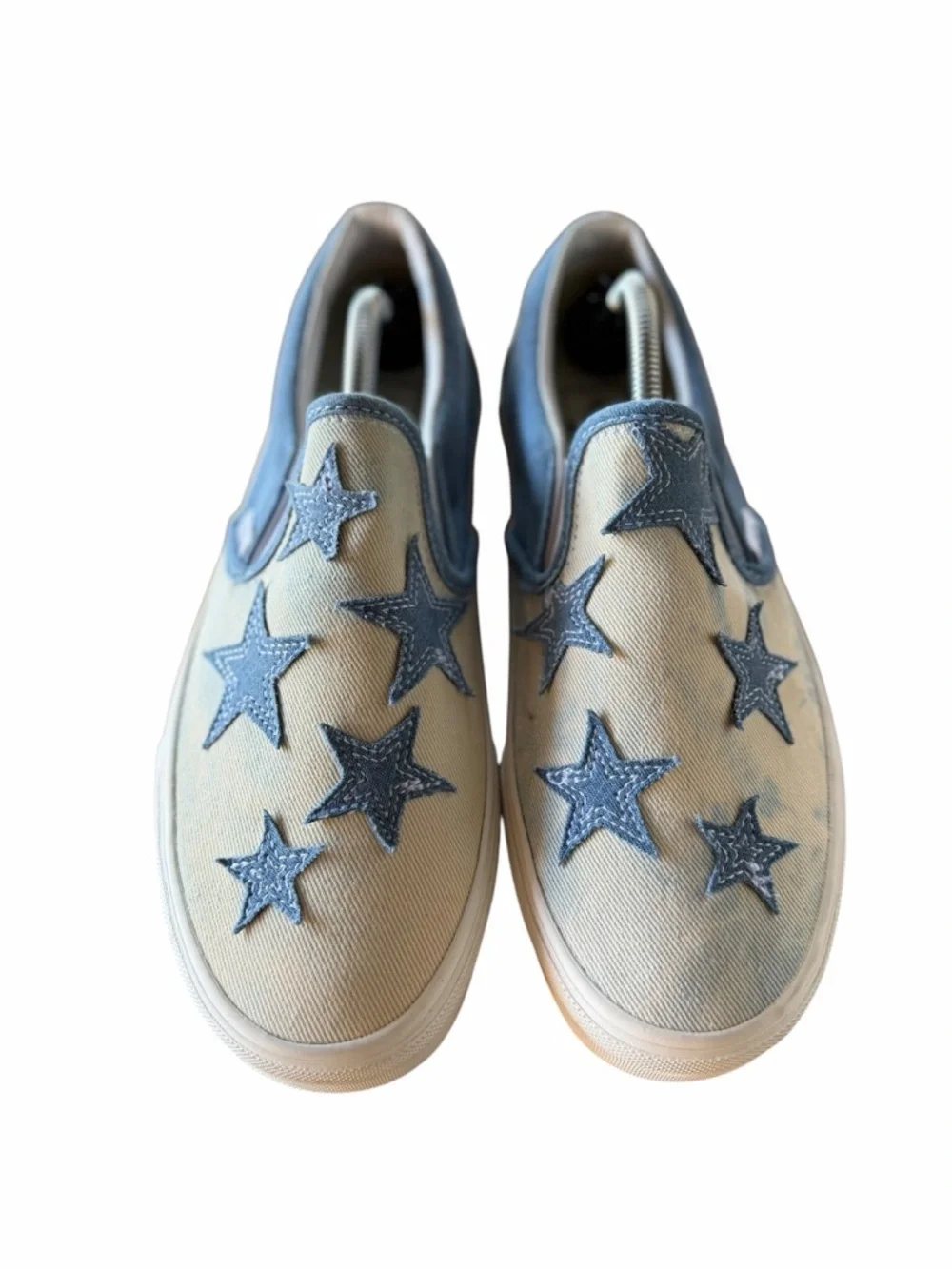 Vans NEW Unisex Starry Night Denim Classic Slip On Shoe Size 8.5 or 7 #260125